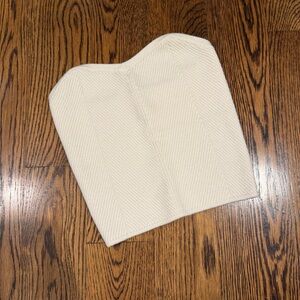 Aerie Cream Ribbed Knit Tube Top